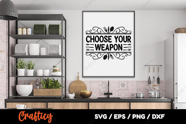 Choose your weapon SVG Design SVG Designangry 