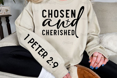 Chosen and cherished Sleeve SVG Design SVG Designangry 