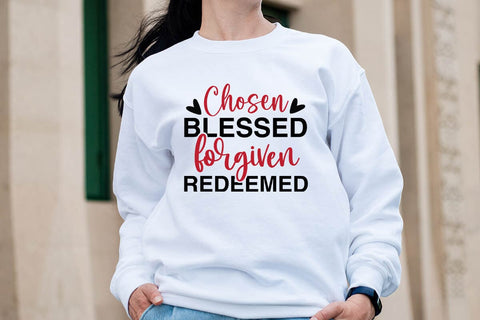 Chosen blessed forgiven redeemed-01 SVG Angelina750 