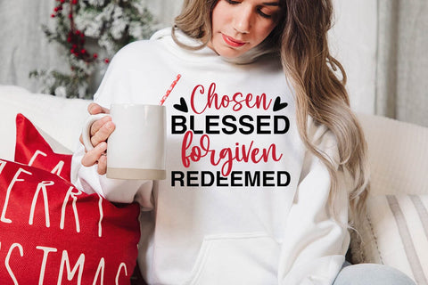 Chosen blessed forgiven redeemed-01 SVG Angelina750 