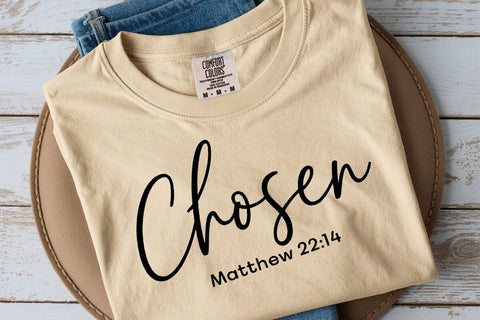 Chosen - Christian PNG for T-shirts SVG DesignDestine 