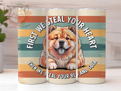 Chow Chow Humor 20oz Tumbler, Chow Chow Dog, Dog Lover, Funny Dog Quote, Tumbler Wrap, Sublimation Design, 20oz Tumbler Sublimation Lara' s Designs 