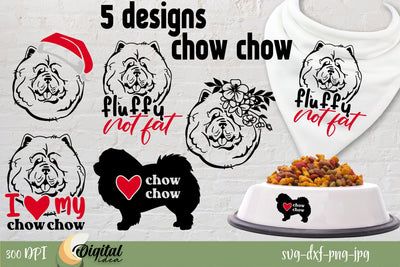 Chow Chow SVG. Dog Small Bundle. Dog SVG Design SVG Evgenyia Guschina 