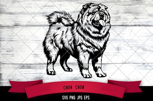 Chow Chow SVG, Dog SVG, Logo - Digital Download with Commercial License for Cricut, Silhouette, Scan N Cut Crafting SVG Loveleen Kaur 