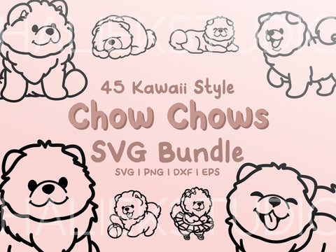 Chow Chows SVG Design Set SVG HalieKStudio 