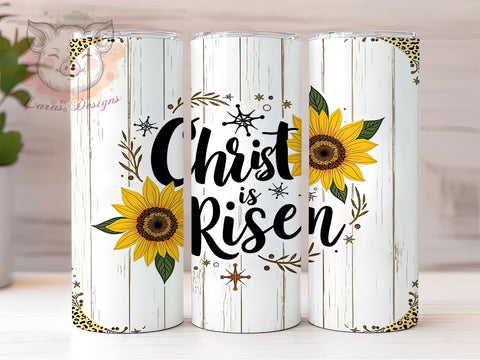 Christ is Risen Tumbler Wrap, Easter Jesus Design, 20oz Sublimation Wrap, Christian Easter Art, Digital Download Tumbler, Religious Drinkware, Easter Gift Idea, Inspirational Sublimation Lara' s Designs 