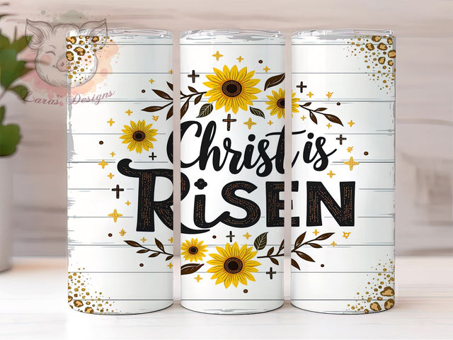 Christ is Risen Tumbler Wrap, Easter Jesus Design, 20oz Sublimation Wrap, Christian Easter Art, Digital Download Tumbler, Religious Drinkware, Easter Gift Idea, Inspirational Sublimation Lara' s Designs 