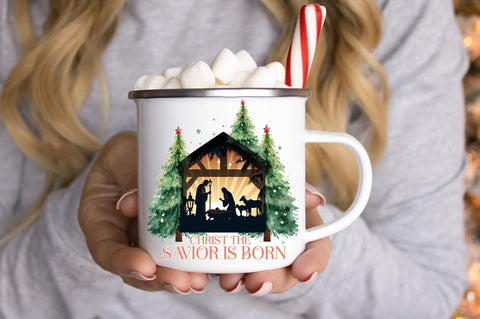 Christ the savior is born PNG DESIGN Sublimation Regulrcrative 