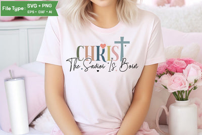 Christ The Savior Is Born SVG Cut File, Christian SVG Design, Jesus SVG, SVGs,Quotes and Sayings,Food & Drink,On Sale, Print & Cut SVG DesignPlante 503 