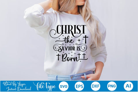 Christ The Savior Is Born SVG Design, Nativity Christmas SVG Design, Arabesque SVG Design SVGs,Quotes and Sayings,Food & Drink,On Sale, Print & Cut SVG DesignPlante 503 
