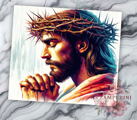 Christian 20oz Tumbler Wrap PNG, Jesus Tumbler PNG Sublimation Design, Straight & Tapered Tumbler Wrap, Instant Digital Download Sublimation Li Zamperini 