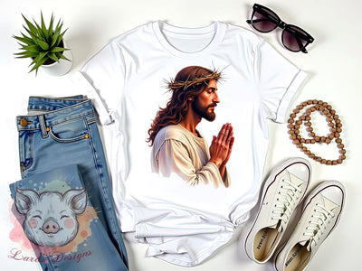 Christian Art PNG, Religious Clipart, Jesus Sublimation, Faith-Based Design, Bible Verse PNG, Jesus Christ Illustration, Digital Download Sublimation Lara' s Designs 