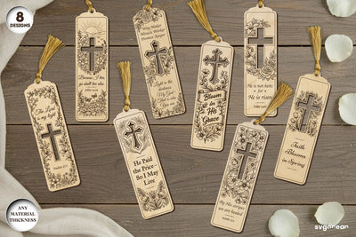 Christian Bookmarks Laser Cut Bundle SVG SvgOcean 