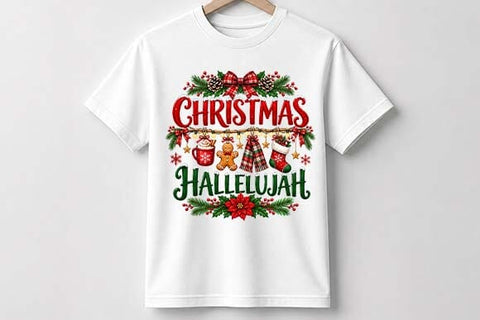 Christian Christmas Hallelujah Design SVG BillahCrafts 