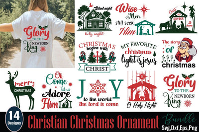 Christian Christmas Ornament SVG Bundle SVG Angelina750 