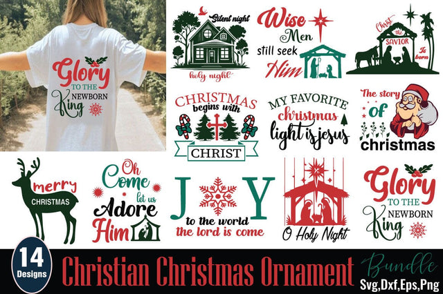 Christian Christmas Ornament SVG Bundle SVG Angelina750 
