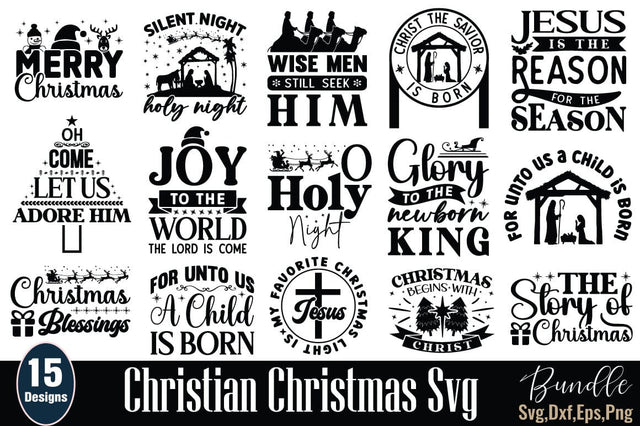 Christian Christmas SVG Bundle SVG Angelina750 