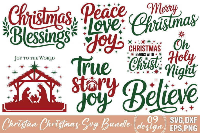 Christian Christmas SVG - Christmas SVG Angelina750 