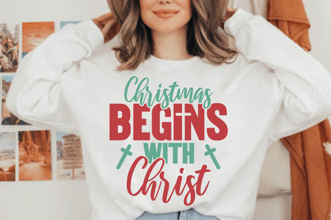 Christian Christmas SVG T-shirt Design Bundle SVG shah alam 