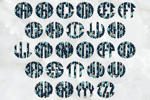 Christian Christmas Trio Monogram Alphabet, Jesus Nativity SVG Crafty Mama Studios 