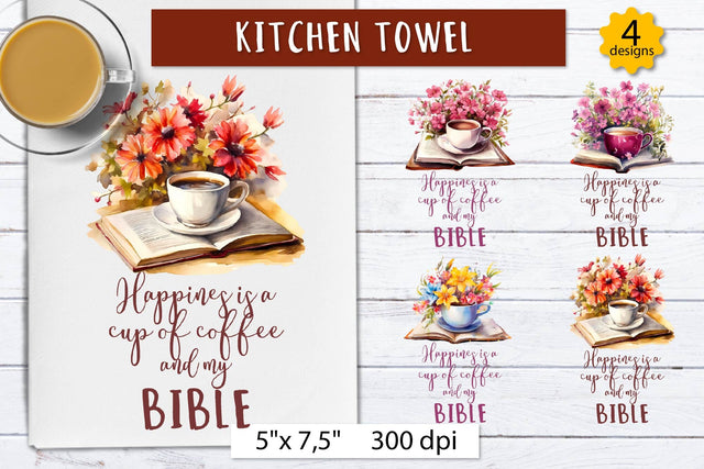 Christian coffee mug sublimation, Kitchen towel png Sublimation Olga Boat Design 