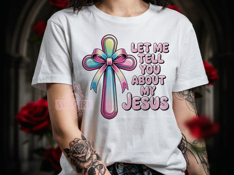 Christian Coquette Cross T-Shirt PNG, Coquette Cross, Christian Style, Faith Fashion, Spiritual Vibes, Sublimation PNG, Statement Shirt, Religious Apparel Sublimation SvggirlplusArt 