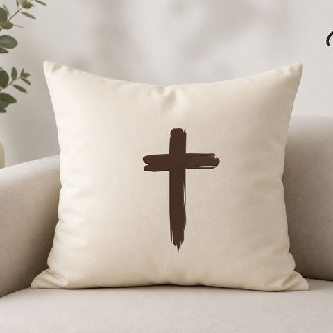 Christian Cross Machine Embroidery Design – Rustic Brush Stroke Faith Cross Embroidery File Embroidery/Applique DESIGNS PatternFeed8 