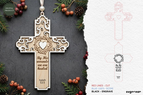 Christian Cross Ornament SVG Bundle SVG SvgOcean 