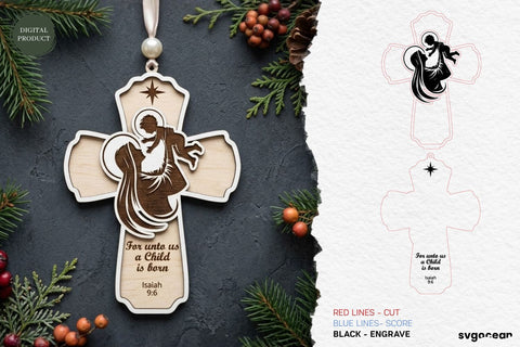 Christian Cross Ornament SVG Bundle SVG SvgOcean 