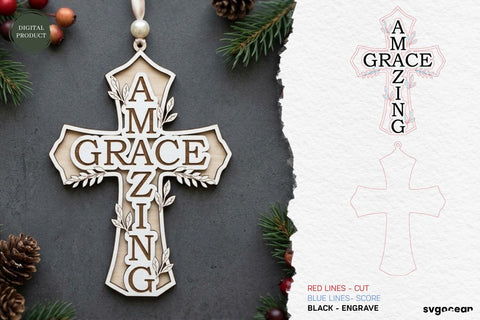 Christian Cross Ornament SVG Bundle SVG SvgOcean 