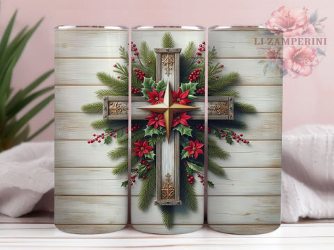 Christian Cross Tumbler, Christmas Tumbler Wrap, 20oz Sublimation Design, Faith-Based Drinkware, Digital Download Tumbler, Religious Tumbler Art, Unique Gift Tumbler Sublimation Li Zamperini 