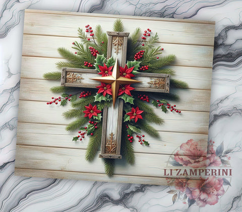 Christian Cross Tumbler, Christmas Tumbler Wrap, 20oz Sublimation Design, Faith-Based Drinkware, Digital Download Tumbler, Religious Tumbler Art, Unique Gift Tumbler Sublimation Li Zamperini 