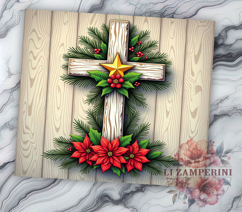 Christian Cross Tumbler, Christmas Tumbler Wrap, 20oz Sublimation Design, Faith-Based Drinkware, Digital Download Tumbler, Religious Tumbler Art, Unique Gift Tumbler Sublimation Li Zamperini 