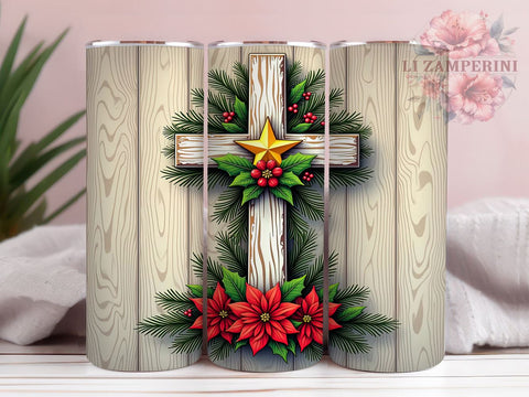 Christian Cross Tumbler, Christmas Tumbler Wrap, 20oz Sublimation Design, Faith-Based Drinkware, Digital Download Tumbler, Religious Tumbler Art, Unique Gift Tumbler Sublimation Li Zamperini 