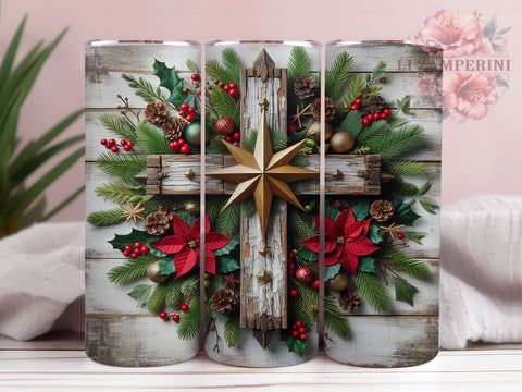 Christian Cross Tumbler, Christmas Tumbler Wrap, 20oz Sublimation Design, Faith-Based Drinkware, Digital Download Tumbler, Religious Tumbler Art, Unique Gift Tumbler Sublimation Li Zamperini 