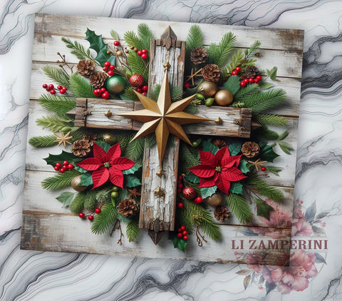 Christian Cross Tumbler, Christmas Tumbler Wrap, 20oz Sublimation Design, Faith-Based Drinkware, Digital Download Tumbler, Religious Tumbler Art, Unique Gift Tumbler Sublimation Li Zamperini 