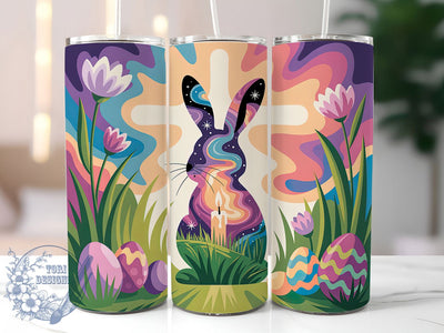 Christian Easter Bunny Tumbler, Christian Abstract Tumbler, Stylish 20oz Wrap, Sublimation Design, Trendy Gift Idea, Religious Bunny Wrap, Inspirational Easter Tumbler Sublimation ToriDesigns 