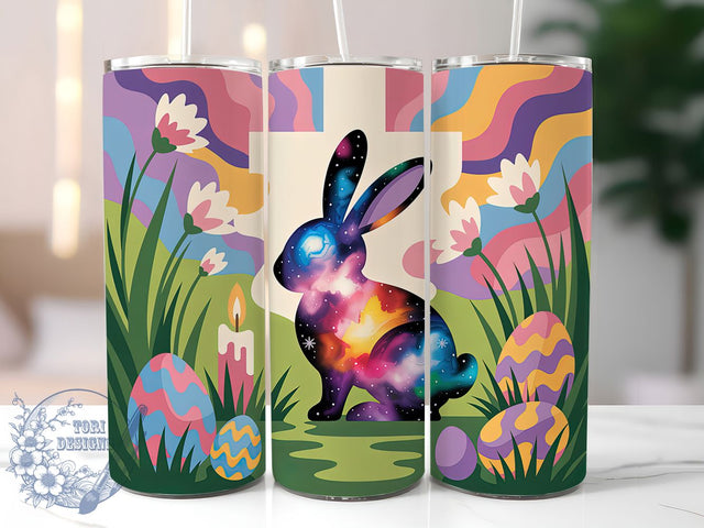 Christian Easter Bunny Tumbler, Christian Abstract Tumbler, Stylish 20oz Wrap, Sublimation Design, Trendy Gift Idea, Religious Bunny Wrap, Inspirational Easter Tumbler Sublimation ToriDesigns 