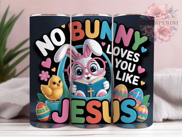 Christian Easter Faith Bunny Tumbler, Faith Tumbler Design, Cute Jesus Bunny Wrap, Whimsical Easter Faith Wrap, Religious Easter Wrap, Sublimation Design, Trendy Gift Idea Sublimation Li Zamperini 