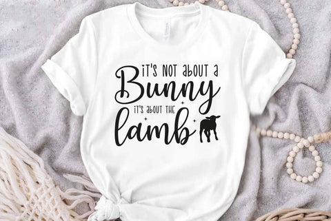 Christian Easter Quote SVG PNG, Easter Illustration Design, Easter Bunny lamb Illustration SVG FiveStarCrafting 