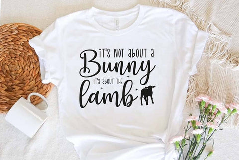 Christian Easter Quote SVG PNG, Easter Illustration Design, Easter Bunny lamb Illustration SVG FiveStarCrafting 
