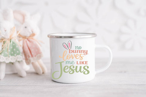 Christian Easter SVG No Bunny Loves Me Like Jesus Cut File SVG Pickled Thistle Creative 