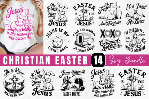Christian Easter SVG PNG Bundle, Easter SVG Bundle, True Story Easter SVG, Christian Religious SVG, Easter Bible Verses SVG, Jesus Easter Shirt SVG SVG Regulrcrative 