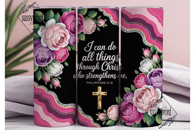 Christian Faith Agate 20oz Tumbler Wrap Sublimation sassyprint 