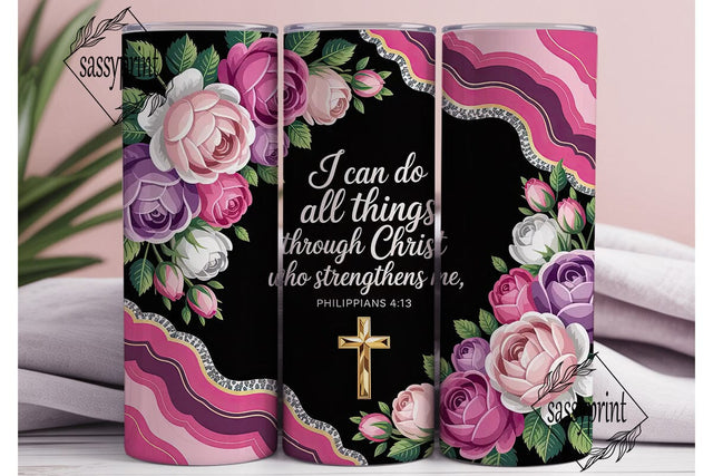 Christian Faith Agate 20oz Tumbler Wrap Sublimation sassyprint 