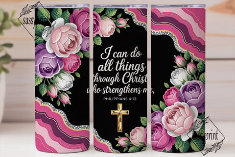 Christian Faith Agate 20oz Tumbler Wrap Sublimation sassyprint 