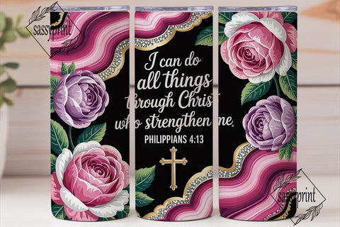 Christian Faith Agate 20oz Tumbler Wrap Sublimation sassyprint 