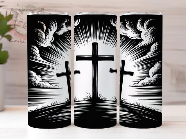 Christian Faith Cross Tumbler, Religious Tumbler Design, Stylish 20oz Wrap, Sublimation Design, Trendy Gift Idea, Faith Cross Wrap, Inspirational Tumbler Sublimation Lara' s Designs 