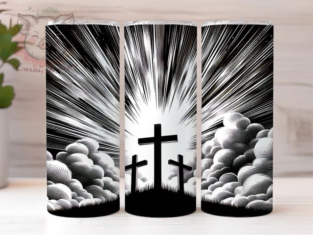 Christian Faith Cross Tumbler, Religious Tumbler Design, Stylish 20oz Wrap, Sublimation Design, Trendy Gift Idea, Faith Cross Wrap, Inspirational Tumbler Sublimation Lara' s Designs 