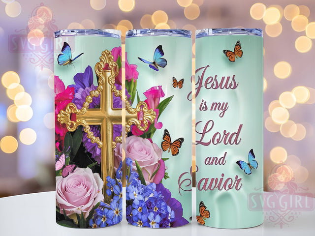Christian Faith Jesus Bible Verse Tumbler, Jesus Tumbler, Faith Tumbler, Religious Tumbler, Bible Verse Tumbler, 20oz Sublimation Wrap, Inspirational Tumbler Sublimation SvggirlplusArt 
